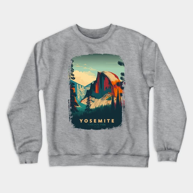 Yosemite National Park Crewneck Sweatshirt by Wintrly